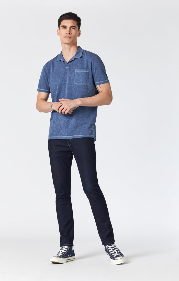 JAKE SLIM LEG JEANS IN RINSE SUPERMOVE - Mavi Jeans