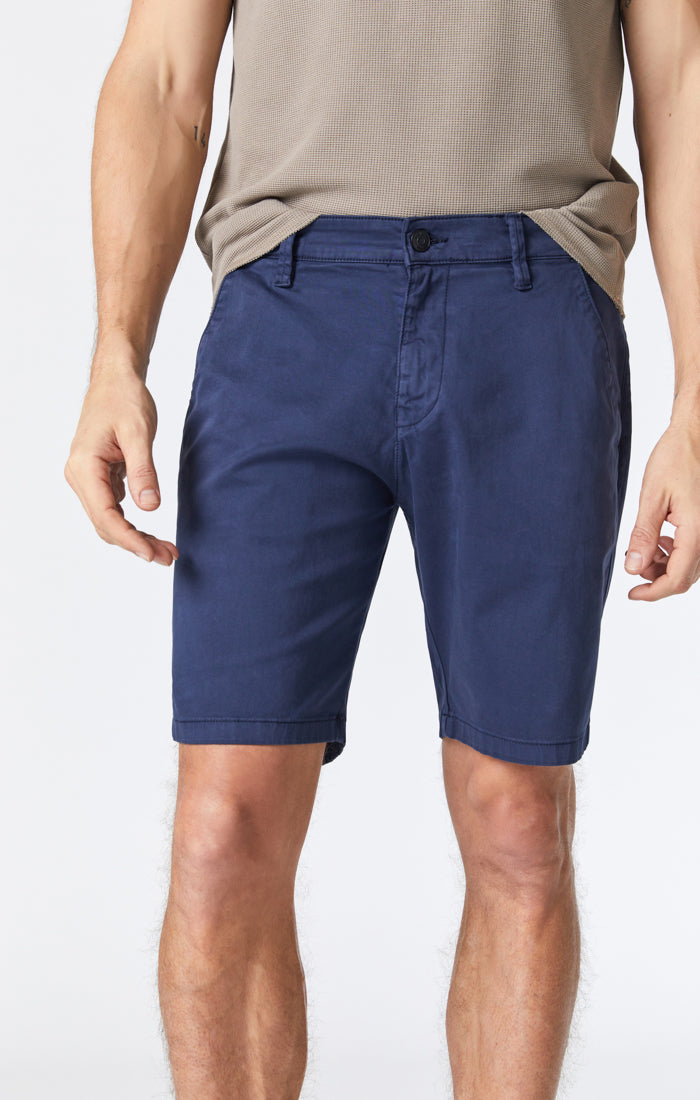 Mavi Men's Jacob Crop Shorts in Dark Navy Twill
