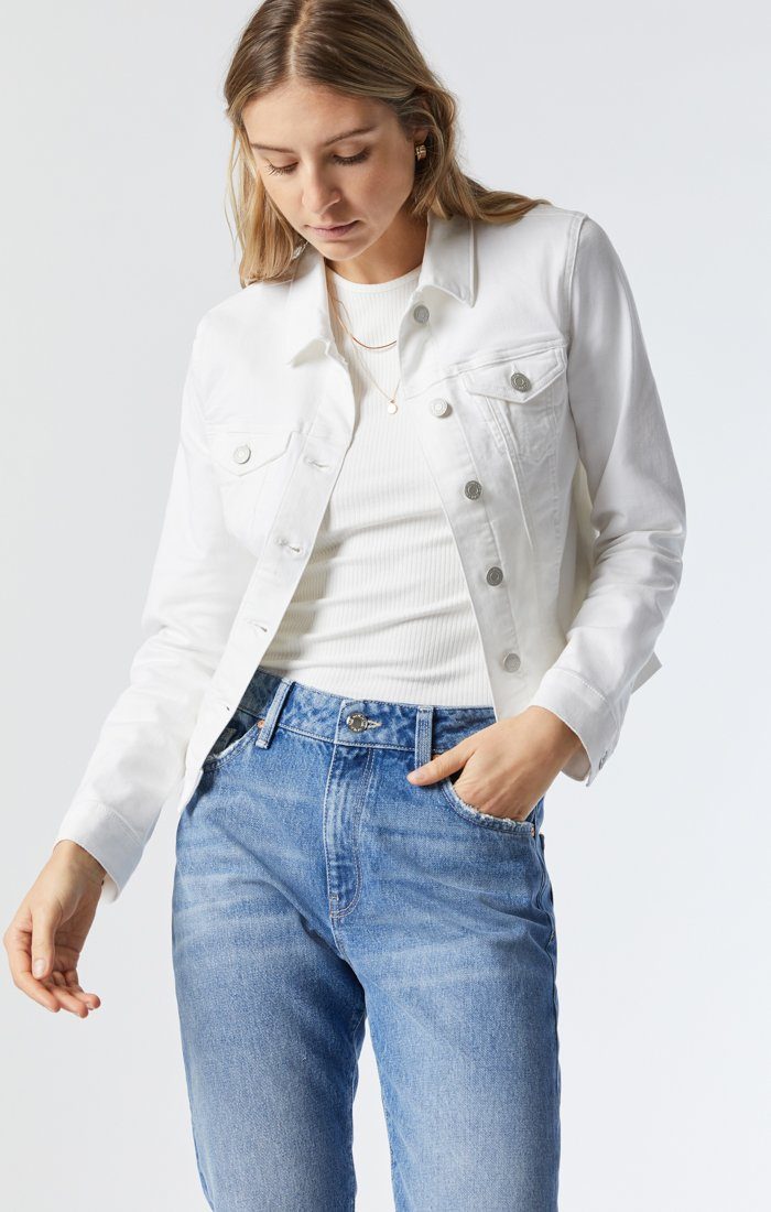 SAMANTHA JACKET IN DOUBLE WHITE SUPERSOFT - Mavi Jeans