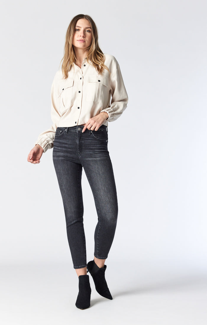 TESS SUPER SKINNY IN DARK SMOKE INDIGO SHAPE - Mavi Jeans