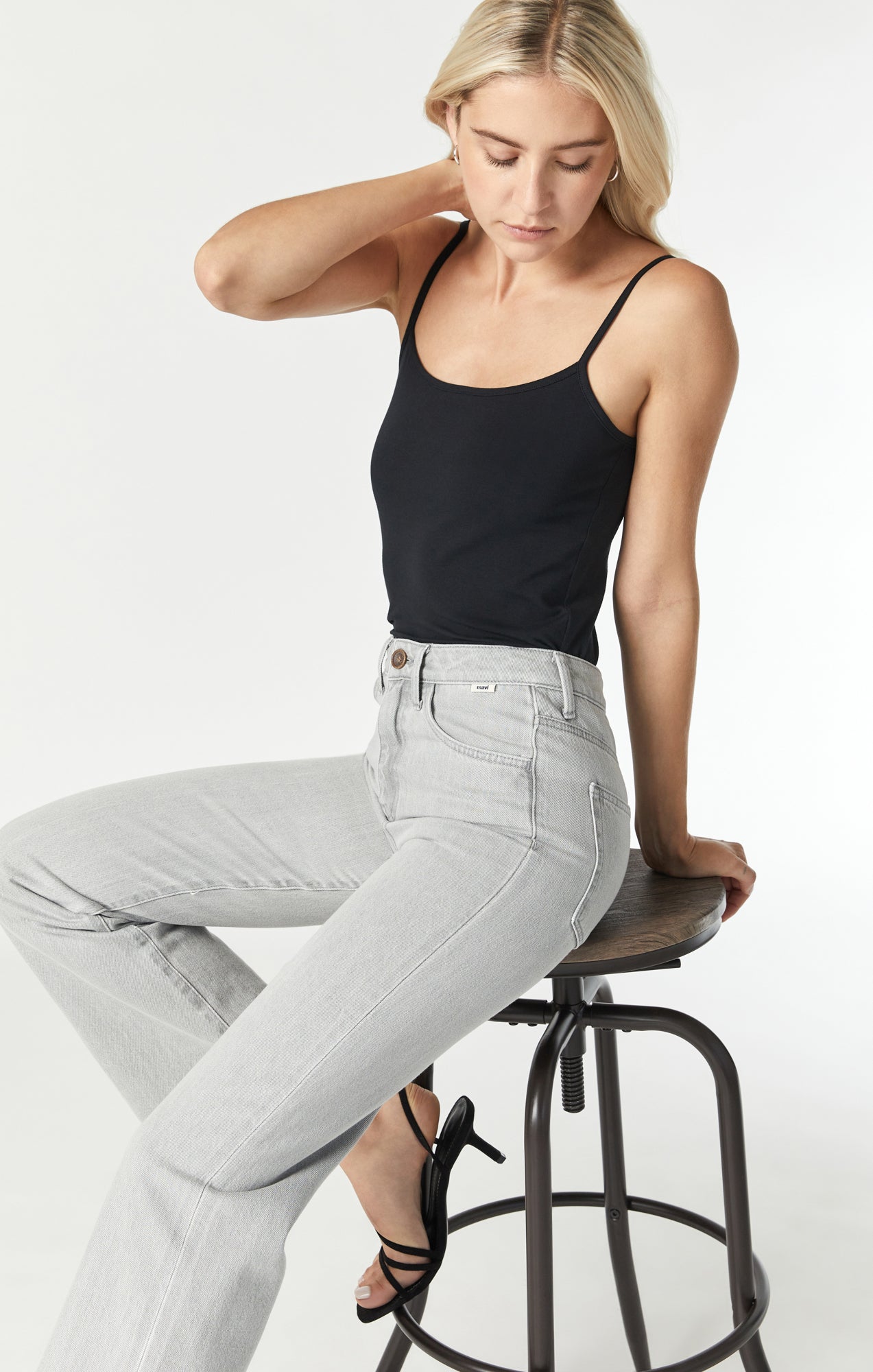 VICTORIA WIDE LEG IN STONE NATURAL DYE - Mavi Jeans