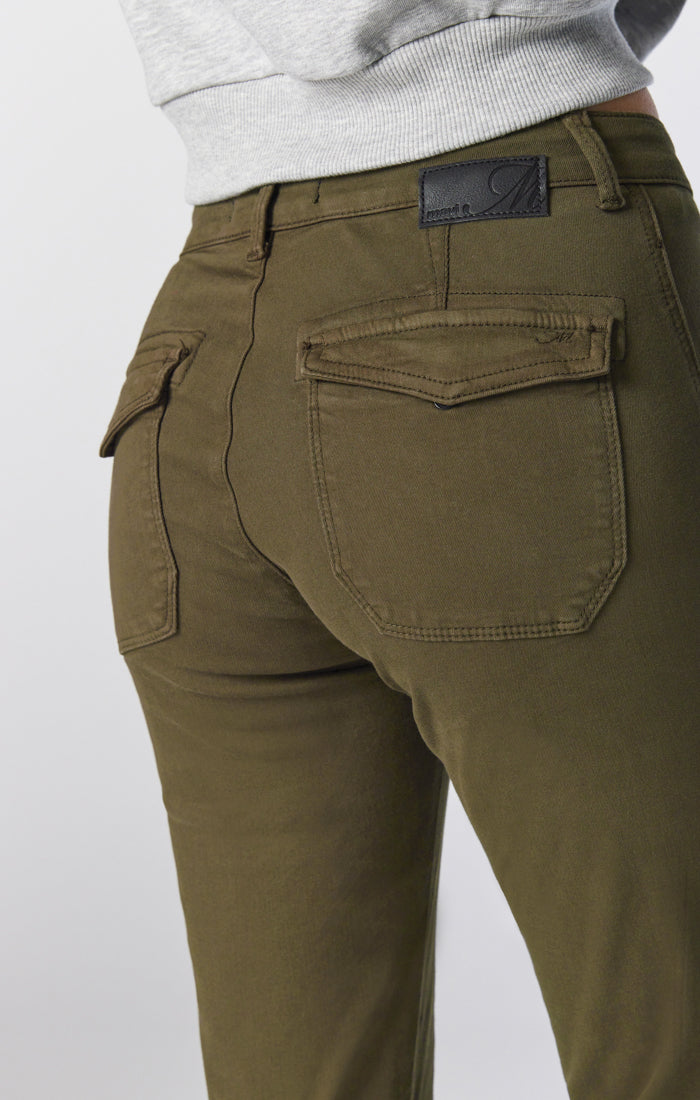 cargo Twill Cargo Pants - Dark khaki green - Ladies, H&M US