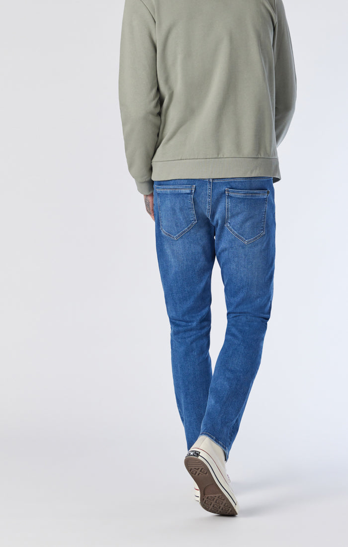 JAKE SLIM LEG IN MID BRUSHED ATHLETIC - Mavi Jeans