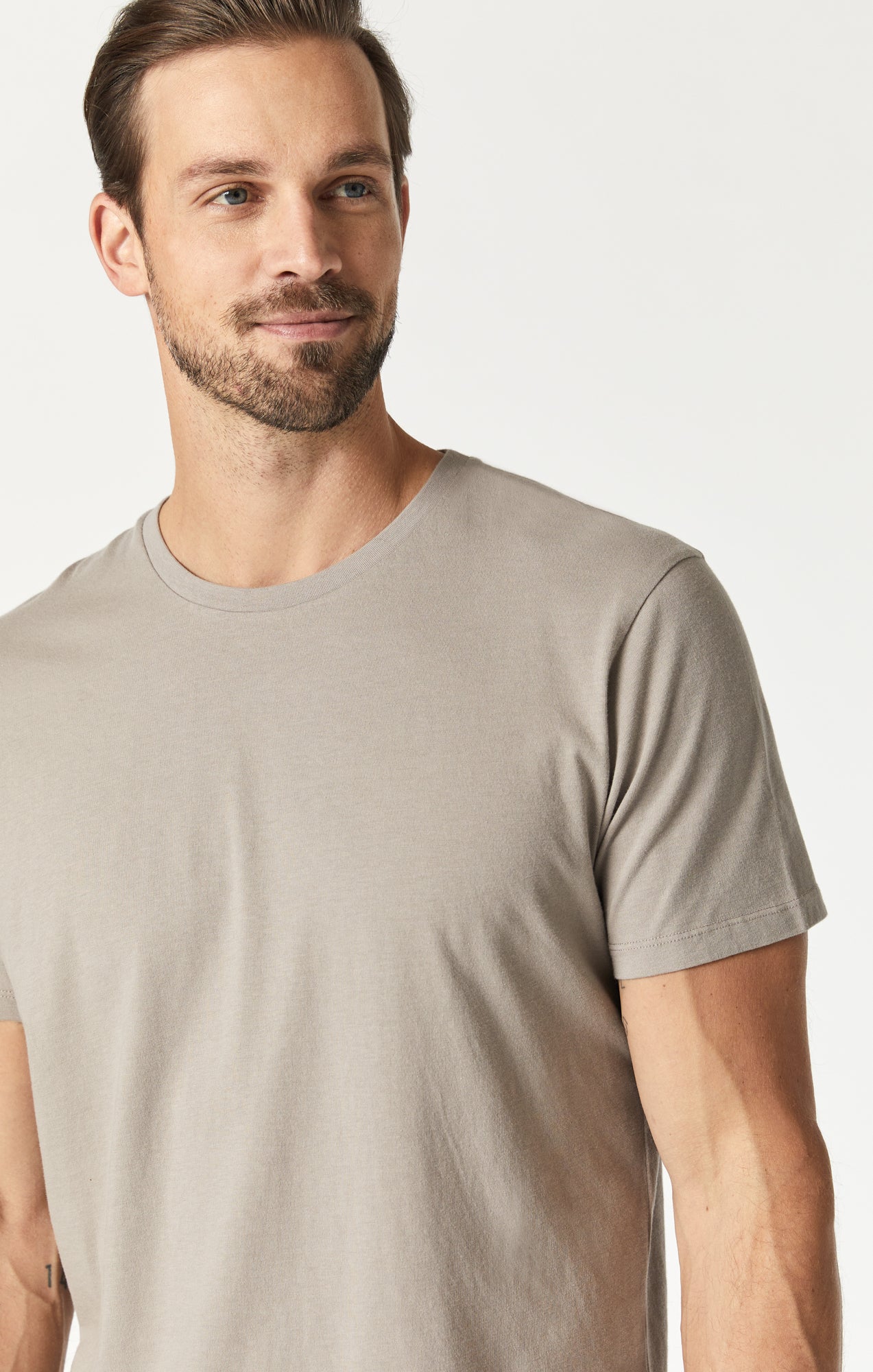 CREW NECK T-SHIRT IN MOON ROCK - Mavi Jeans