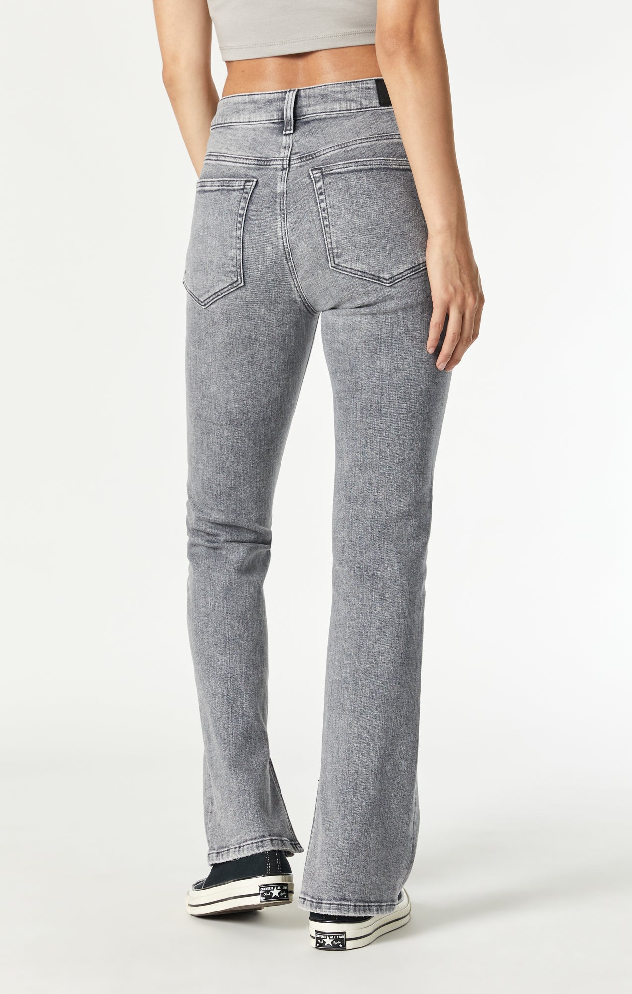 MARIA SLIT HEM FLARE IN VINTAGE GREY LA BLUE - Mavi Jeans